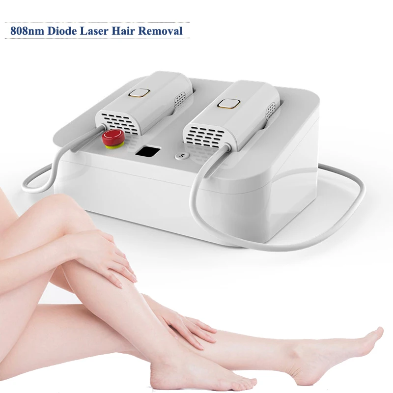 808nm Diode Laser Hair Removal Multifunction Double Heads 2000000 Flashes Permanent Epilator &Skin Care Whitening Tightening SPA