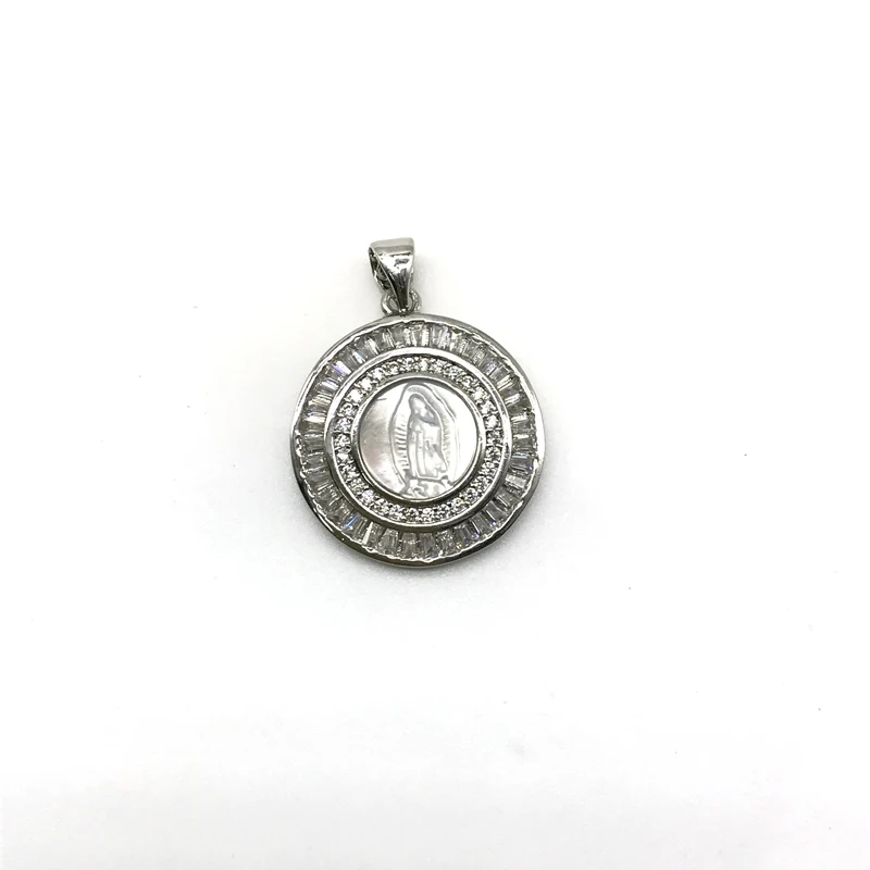 5 шт./партия, Новое поступление, Белые Подвески Mary Medallion в виде ракушки для женщин, ожерелье