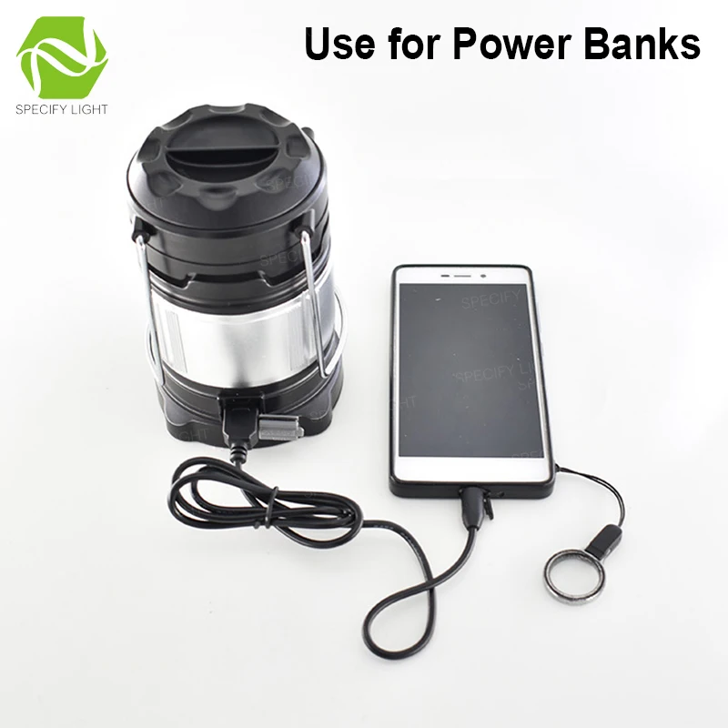 Multi-functional Portable LED Lantern Power Bank Camping Emergecy Light USB Charging 3pcs AA and 2pcs 18650 Battery Power Supply (10)
