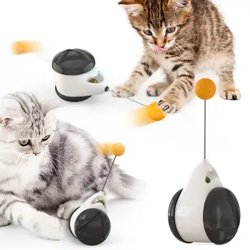

Cat Toys with Catnip Balance Swing Car Pets Exercise Chase Interactive Chaser