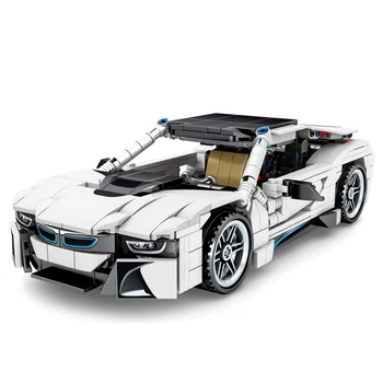 

625pcs Creator Pull Back Sports Car Model Building Blocks City Technic Speed Champions Racing Car Enlighten Bricks Toys For Boys