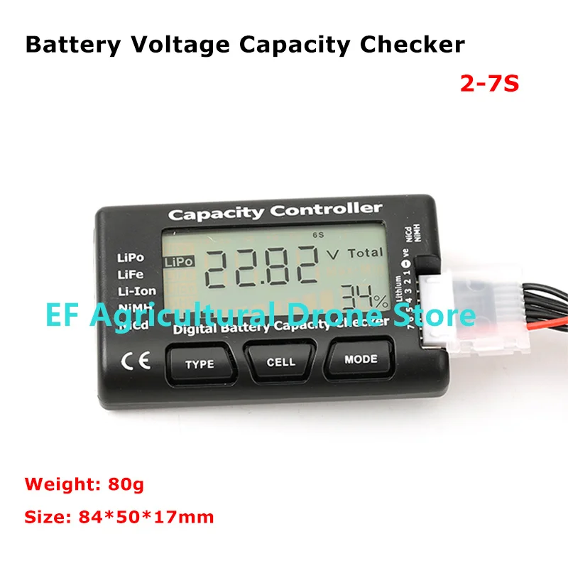 2-7S Rilevatore Di Capacità Della Batteria Digitale Display Di Potenza Lcd Checker Tester Regolatore Di Tensione Lipo Life Li-Ion Nimh Nicd Per Auto R