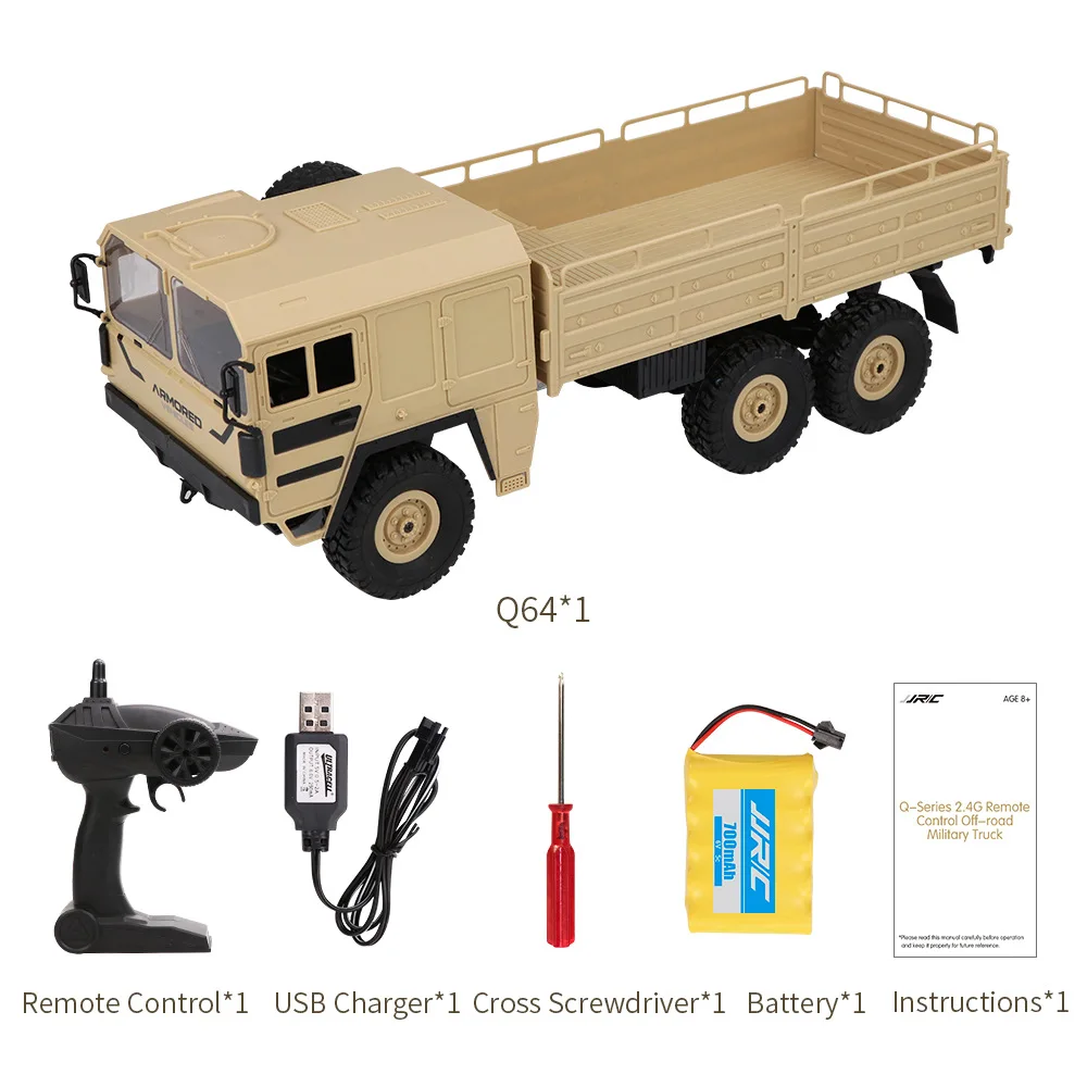 JJRC Q61 1/16 2.4G 4WDオフロード軍用トラッククローラーRCカー S8T1323395 JJRC Q61 1⁄16 2.4G 4WDオフロード軍用トラッククローラーRCカー
