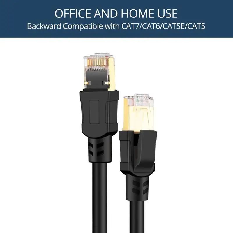 Cat8 Ethernet кабель RJ45 8P8C сетевой 2000 МГц высокое Скорость патч 25/40 Гбит/с Lan для