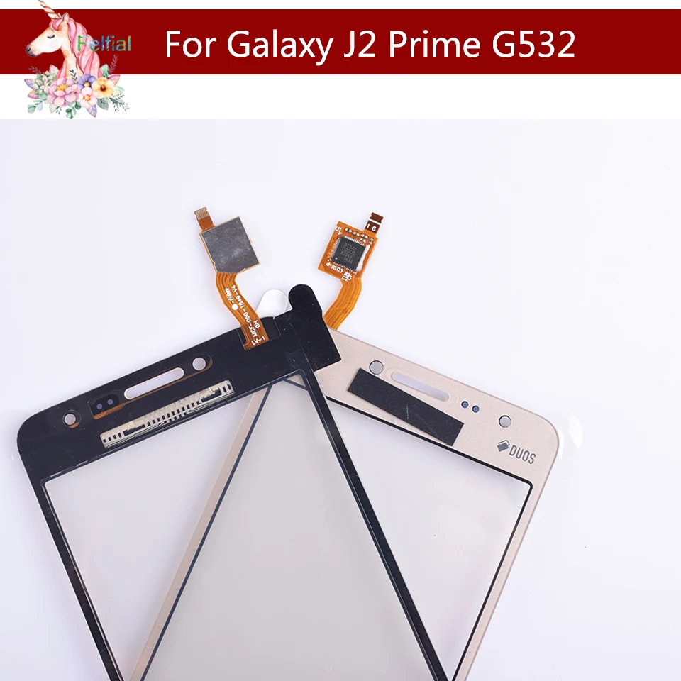 50 шт./лот для samsung Galaxy j2 Prime SM-G532F G532 G532G G532M сенсорный экран сенсор дисплей дигитайзер замена стекла+ логотип