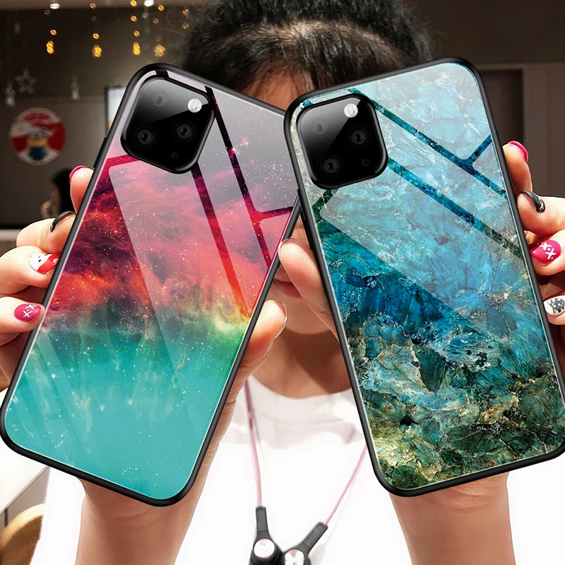 Градиентная цветная стеклянная задняя крышка для Xioami Redmi Note 7 8 8a 8t 10 Pro чехол