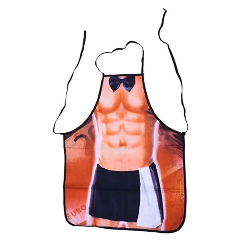 

Novelty Sexy Funny Apron Whimsy Cooking BBQ Party Couples Gifts (Muscle man2)