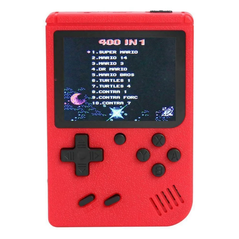 Ретро Ностальгия ручное игровое устройство встроенные 400 Игры игры портативная консоль любимый подарок для друзей мальчиков - Цвет: RD