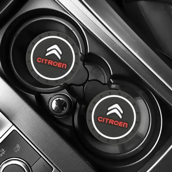 

2pcs Car Auto Water Cup Slot Non-Slip Mat for Citroen C1 C2 C3 C4 C5 C6 C8 C4L DS3 DS4 DS5 DS5LS DS6 Accessories