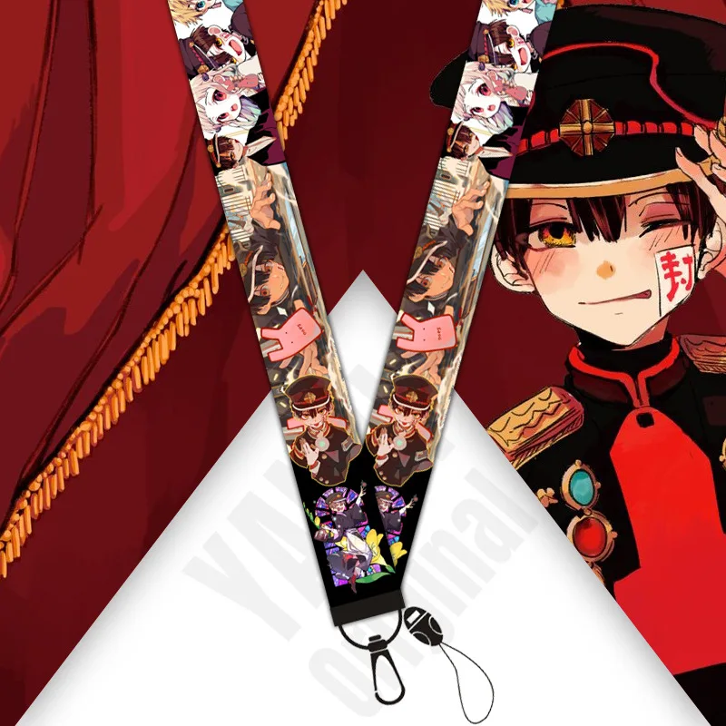 

Toilet-Bound Jibaku Shounen Hanako-Kun Cosplay Lanyard Keychain Mobile Phone Neck Strap ID Badge Card Holder Rope Accessories