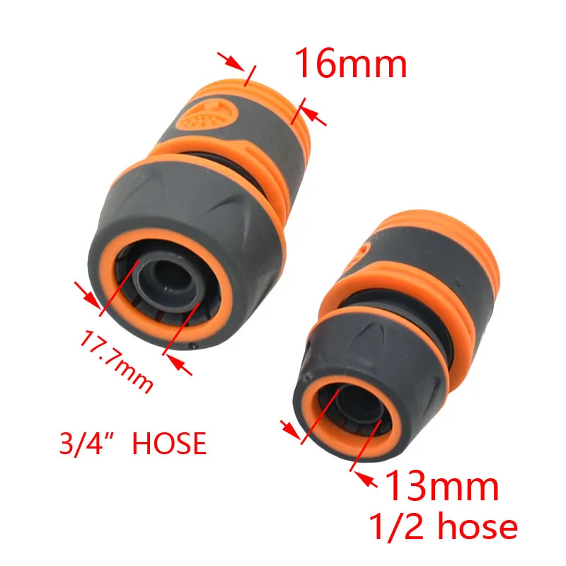 garden soaker hose kits Garden hose 1/2 3/4 inch quick connector 16mm 20mm hose Water stop connector Car wash water gun fitting 1pcs tree irrigation kit