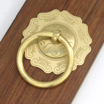 

carving Chinese antique drawer knob furniture hardware Classical wardrobe cabinet shoe door handle closet cone vintage pull