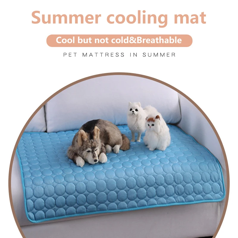 

Breathable pet cooling sofa mat dog blanket beds for dogs comfy calming bed pets accessories cama perro verano cojines grandes