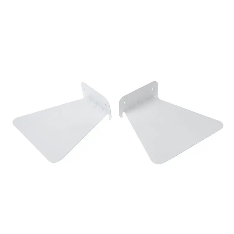 

2pcs Modern Iron book shelf wall invisible bookshelf for home decoration Floating Bookshelf(White)