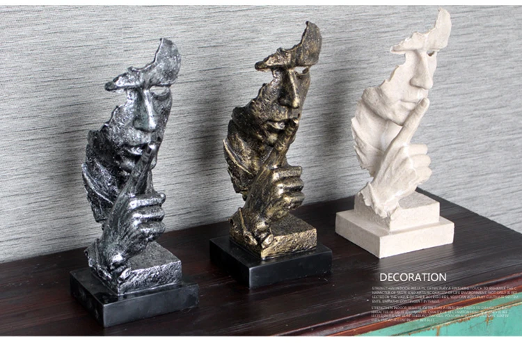 3D Statue Table Decorations Abstract Sculpture Home Decoration Accessories Art Decorative Figurine Office Living Room Decor (5)
