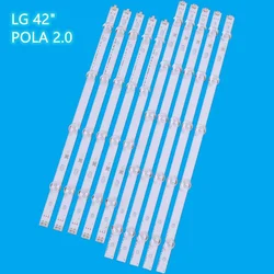 New 3V LED Backlight strip For LG 42 inch TV INNOTEK POLA2.0 42 Rev0.1 Pola 2.0 T420HVN05.0 42LN5400 42LN5300 T420HVN05.2