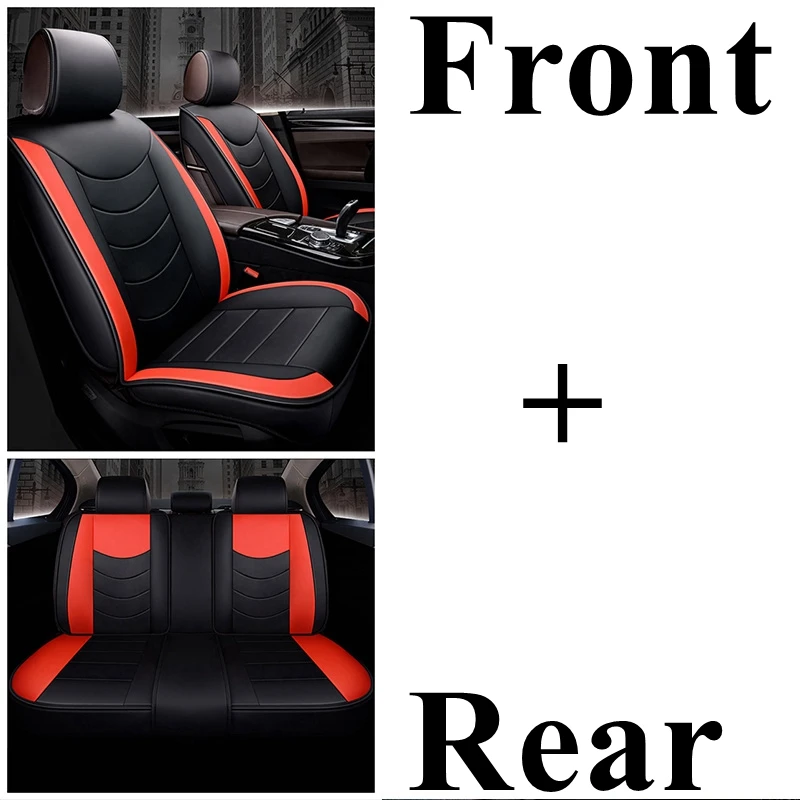 black red standard Автомобильный чехол для сиденья Volkswagen Passat b5 b6 b7 b8 polo Touareg golf 4 5 6 7 Bora Candy Magotan Sagitar Sportsvan Phideon gol - Название цвета: black red standard