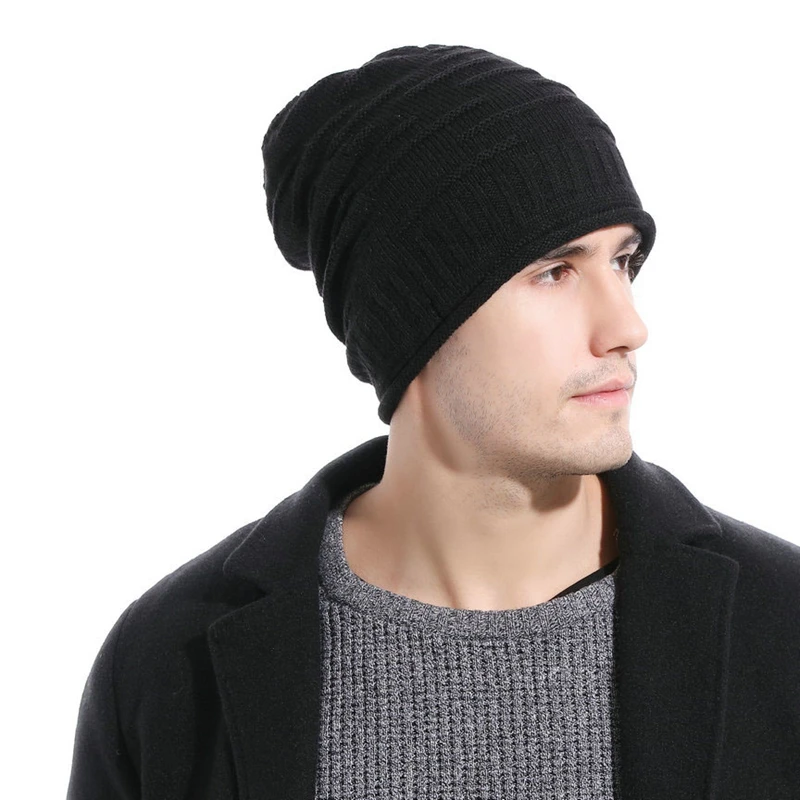 Bluetooth Music Warm Beanie Hat Wireless Smart Cap Headset Headphone Speaker Mic