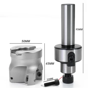 

Hot C3/4-FMB22 Straight Shank Extension Rod 400R-50-22 Face End Mill Cutter With 10PCS APMT1604 Inserts Wrench CNC Tool