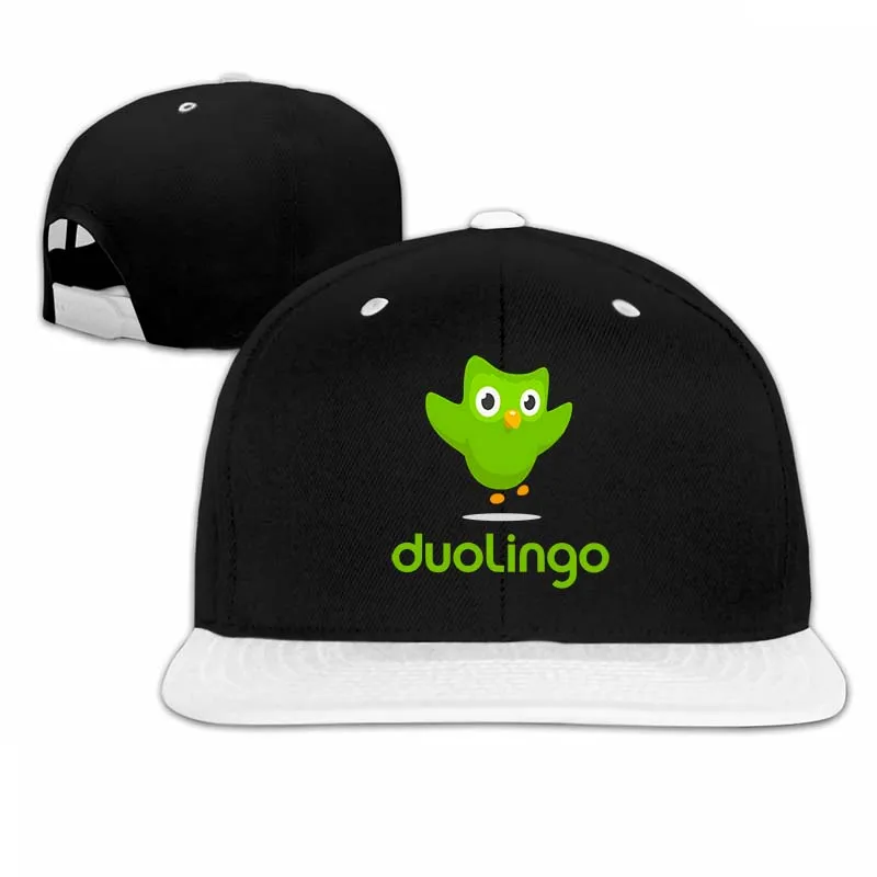 Duolingo бейсболка с логотипом для мужчин и женщин, бейсболки, модная Регулируемая Кепка - Цвет: 5-White