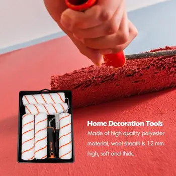 

Household Wall Decoration Brush Pro Wall Painting Tools Fashionable Paint Roller Brushes Set Home Decoration Accessories