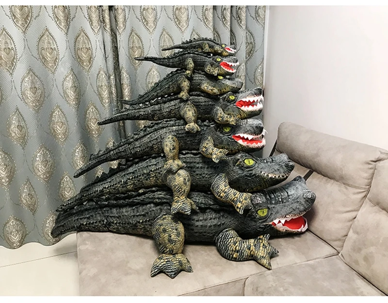 simulation animal crocodile doll plush toy leisure sleeping pillow giant cute alligator toys creative gift decoration 79inch 200cm DY50749 (3)