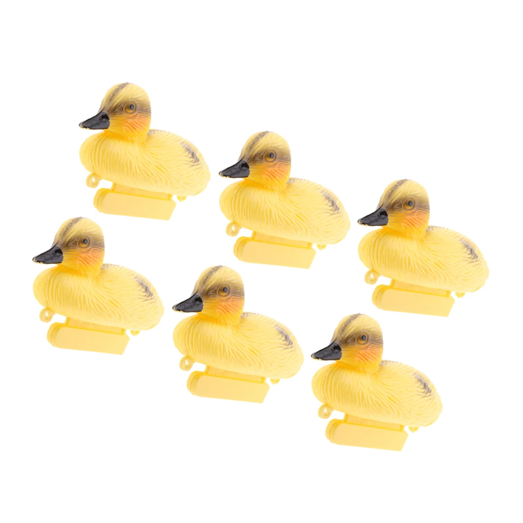6Pieces Floating Ducklings, Floating Ducks Decoy Deterrent Repeller Hunting Pond Pool Decorations