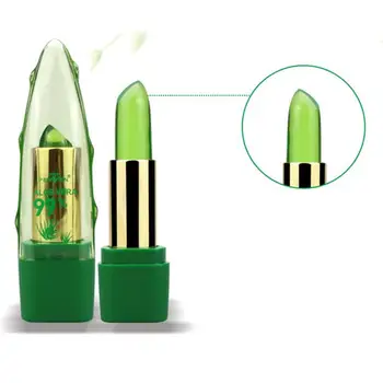 

99% Aloe vera gel Lipstick Gloss Color Changing Moisturizer Anti-drying Desalination Fine-grain Lip Blam Care TSLM1
