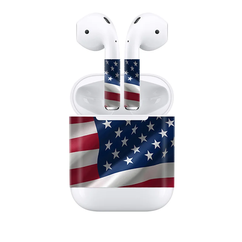 13 Цветов 3 м ПВХ Материал наклейки для наушники Apple Airpods Водонепроницаемый Proctective Стикеры кожи