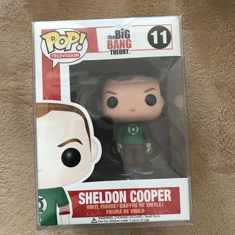 

Exclusive Official Funko pop TV: The Big Bang - Sheldon Cooper (Green Lantern Shirt) Vinyl Action Figure Collectible Model Toy
