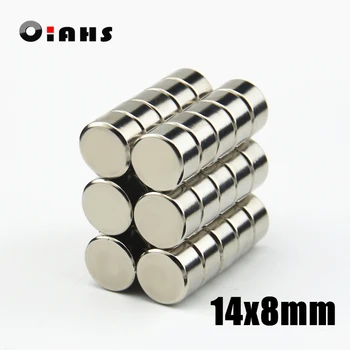 

5pcs 14x8mm Super Powerful Strong Bulk Small Round NdFeB Neodymium Disc Magnets Dia 14mm x 8mm N35 Rare Earth NdFeB Magnet