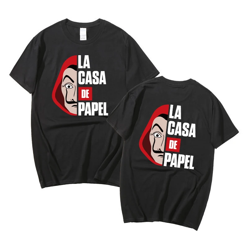Мужская футболка Bella Ciao с рисунками из мультфильма Дом Paper Graphic La Casa De Papel