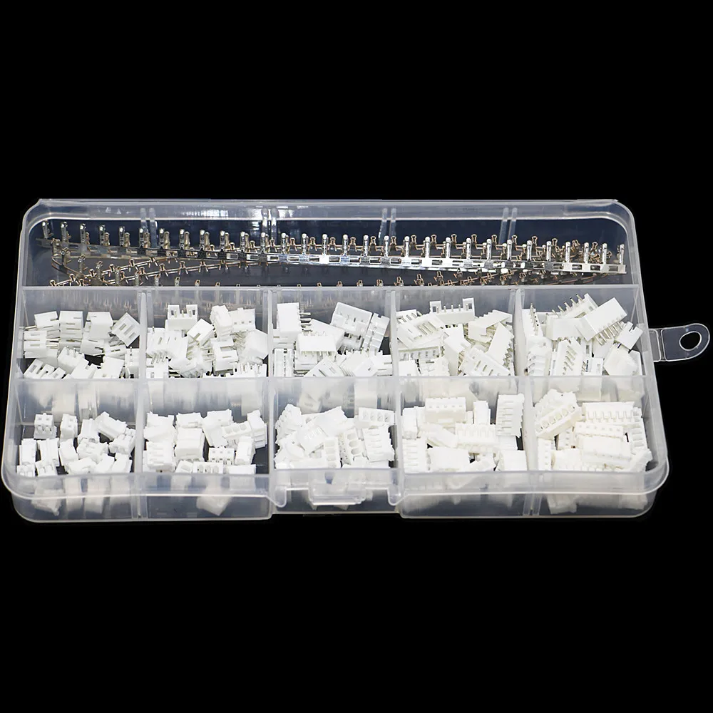 600Pcs/Box PH2.0 2/3/4/5/6 Pin Connector Male/ Female Terminal Block Kit for Inductrix Tiny Whoop