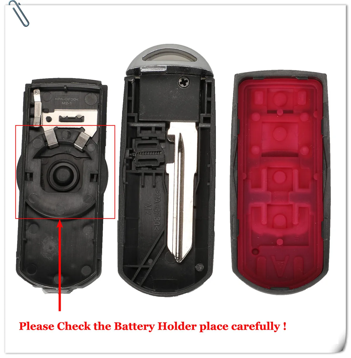 Keyforkess 10pcs per Mazda 3 6 CX-3 CX-5 di Ricambio 3/ 2 1/ 4 Pulsante Smart Remote auto Chiave Borsette Caso Fob Red Tenere MAZ24R Lama 11 Keyforkess 10pcs per Mazda 3 6 CX-3 CX-5 di Ricambio 3/ 2 1/ 4 Pulsante Smart Remote auto Chiave Borsette Caso Fob Red Tenere MAZ24R Lama - Hf6d81edcec994aeb88abde78087de37fA