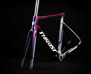 

2019 THRUST T1000 Bike Accessories Carbon Frame with 3K Integrated Handlebar+Bicycle handlebar tape Bottom Bracket BSA/BB30/PF30