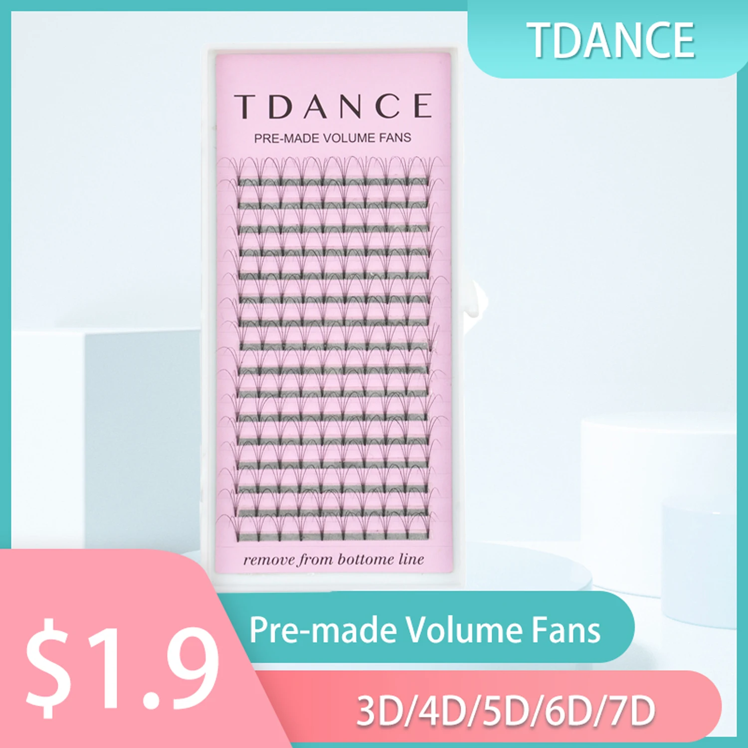 Накладные ресницы TDANCE 16 линий 3D/4D/5D/6D/7D 8/9 мм русский объем | Красота и здоровье