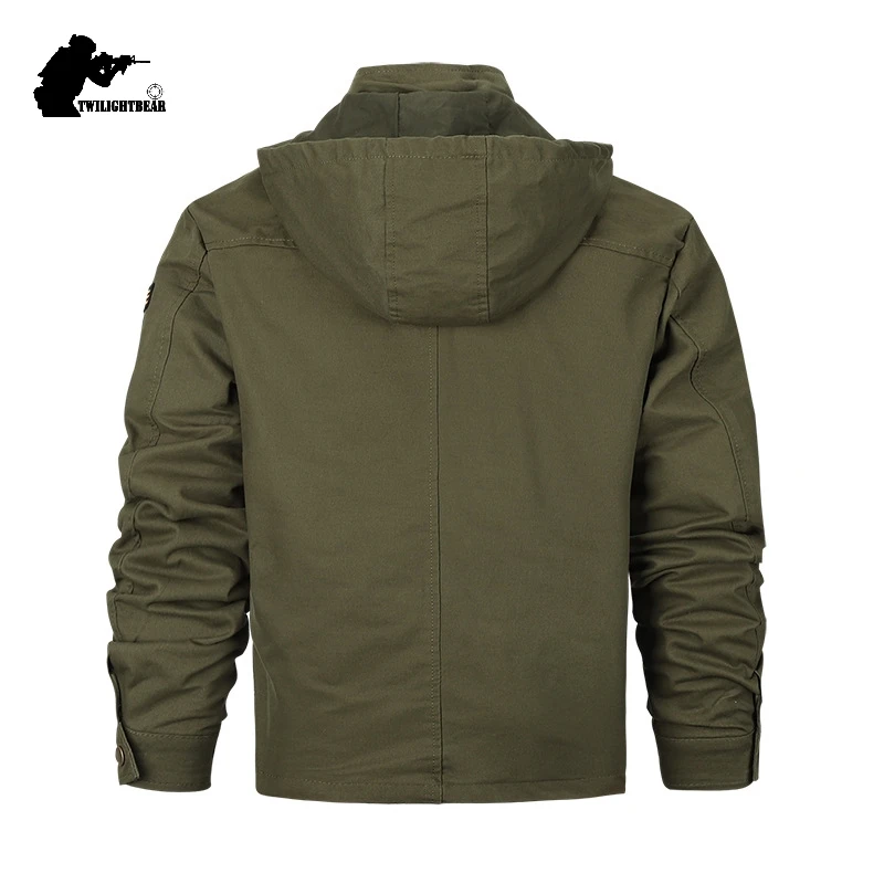 Новинка, мужские куртки в стиле милитари, дизайнерская, 6XL, модная, с капюшоном, мужская, тонкая, толстая, хлопковая, повседневная куртка, пальто, Мужская брендовая одежда, верхняя одежда, BF2601