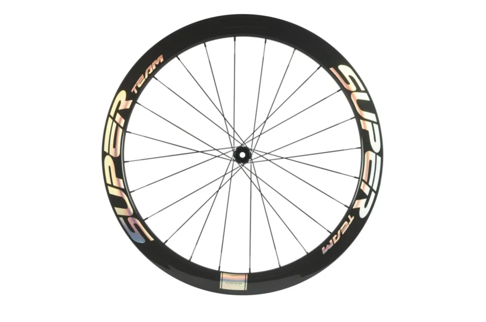 Best SUPERTEAM Cyclocross Bike 25mm Width Clincher Carbon Wheels 6 Bolts/Center Lock 50mm Depth 1