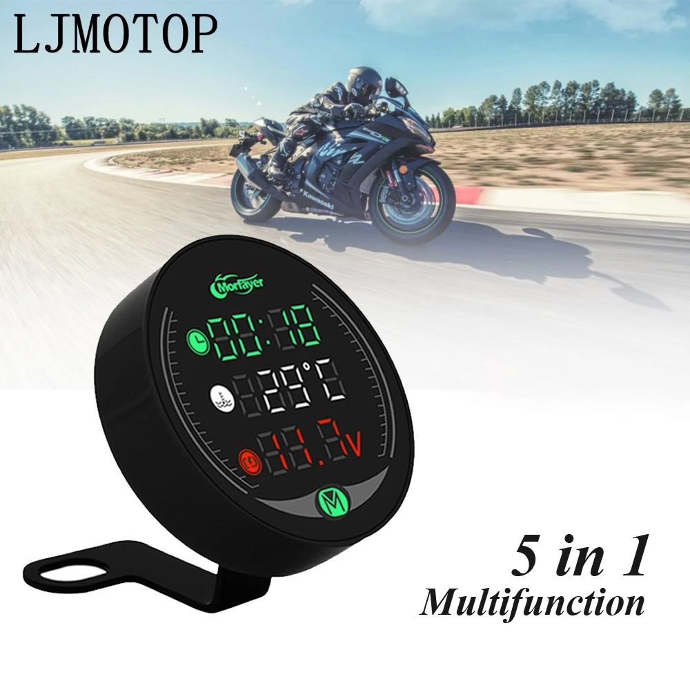 5-в-1 Вольтметр для мотоциклов Honda PCX 125 150 CBR600F cb400 Hornet 250 | Автомобили и мотоциклы