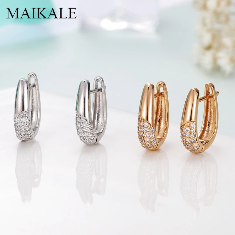 Женские маленькие серьги подвески MAIKALE модные U образные
