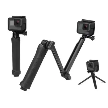 

3 Way Grip Waterproof Monopod Selfie Stick Tripod Stand for GoPro Hero 8 7 5 4 Session for Yi 4K Sjcam Eken for Go Pro Accessory
