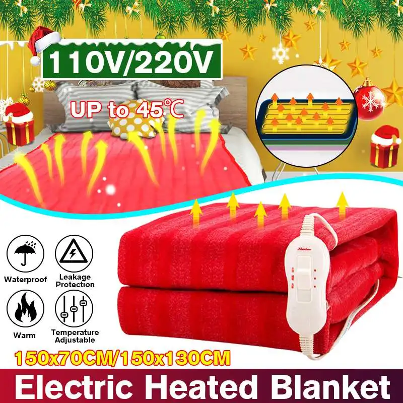 150x130cm 110V/220V Winter Electric Blanket Thicker Heater Double Body