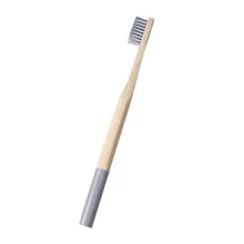 Экологичная Мягкая зубная щетка из древесного бамбукового угля для здоровья полости рта с низкоуглеродной средней мягкой ручкой