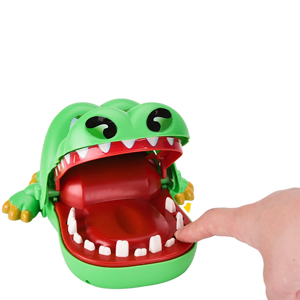 

2020 New Hot Popular Toys Crocodile Hippo Bite Finger Toy Push Teeth Dentist Bite Finger Shocker Funny Games For Kids