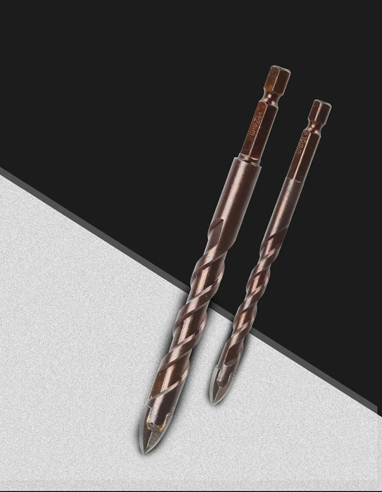 Lot De 10 Forets à Béton à Tige Hexagonale 1/4" Pour