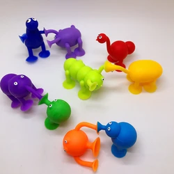 Mini ventouse à ventouse aléatoire, 5 pièces, poupée terre Marine, Animal étrange, ventouse, jouet d'action pour enfant, Capsule, modèle de marionnette 