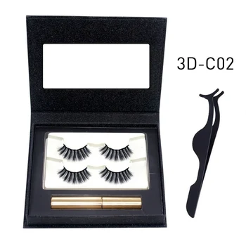 

Hot Magnetic Eyelash Set With False Eyelashes Tweezers Fake Eyelashes Kits Waterproof Long Lasting Eyelash Extension