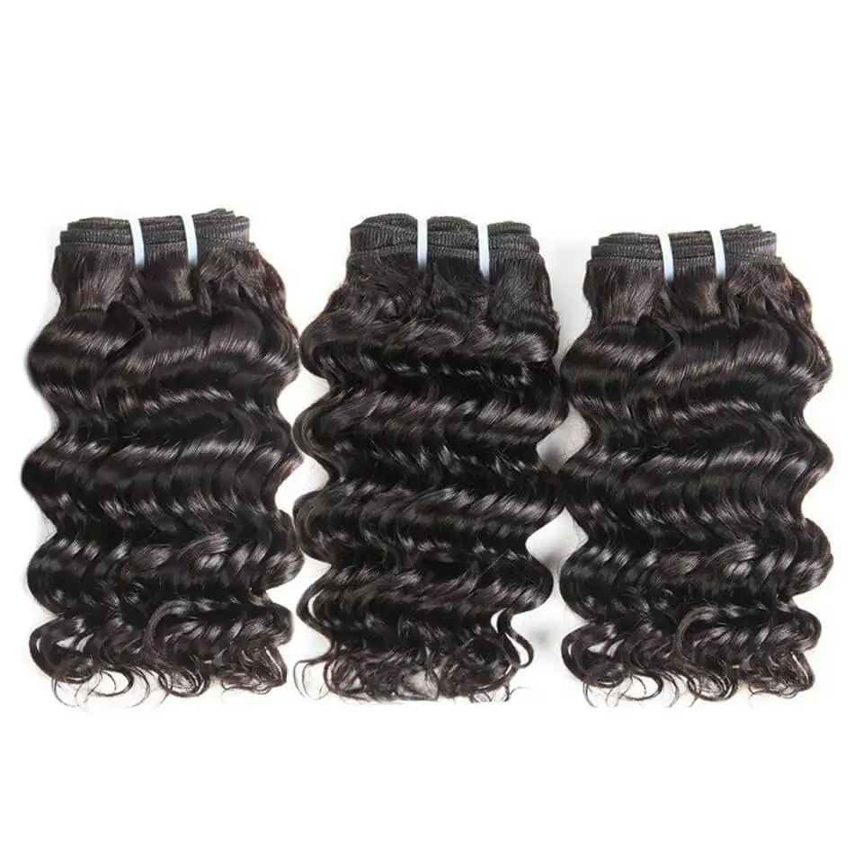 Real Beauty 8? Ombre Deep Wave Short Bob Style 1B/27 Remy Human Hair Bundles 50g Two Tone Honey Blonde Brazilian Hair Weave