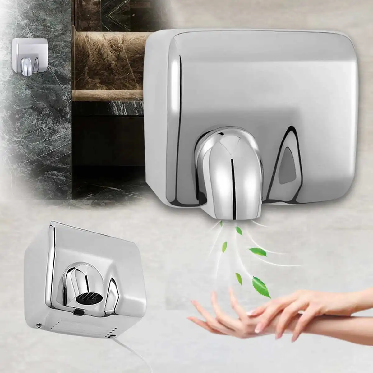 

2300W Hand Dryer Hotel Commercial Hand Dryer Electric Automatic Induction Hands Drying Device Household appliance