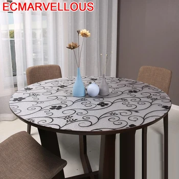 

Shabby Chic Dining Weeding Decoration For Wedding Round Tafelkleed Rond Nappe Cover Tablecloth Toalha De Mesa PVC Table Cloth